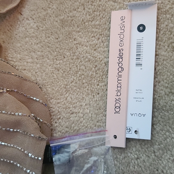 NWT Bloomingdales Aqua Taupe Dress Size Womans small - Picture 8 of 9
